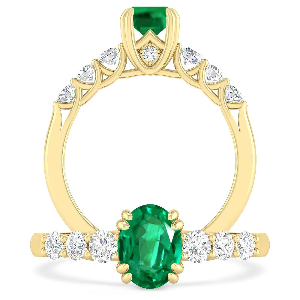 Yellow Gold - Emerald