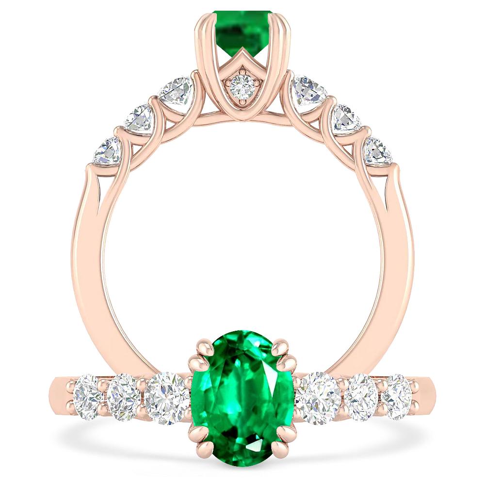 Rose Gold - Emerald