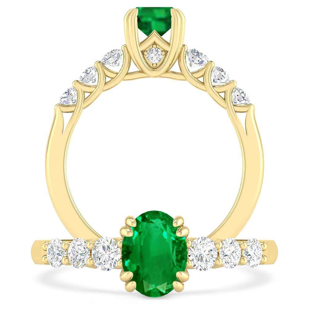 Yellow Gold - Emerald