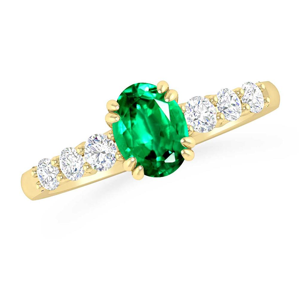 Yellow Gold - Emerald