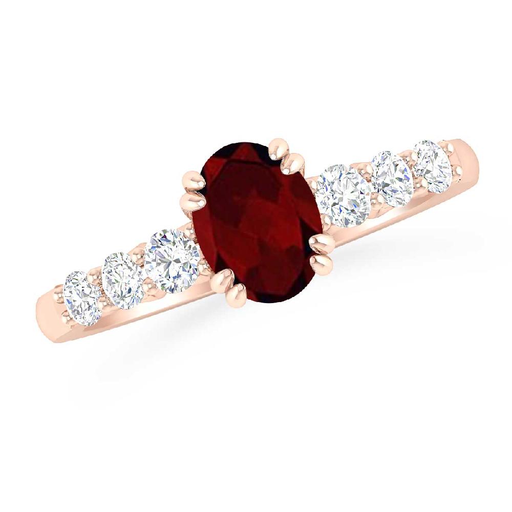 Rose Gold - Garnet