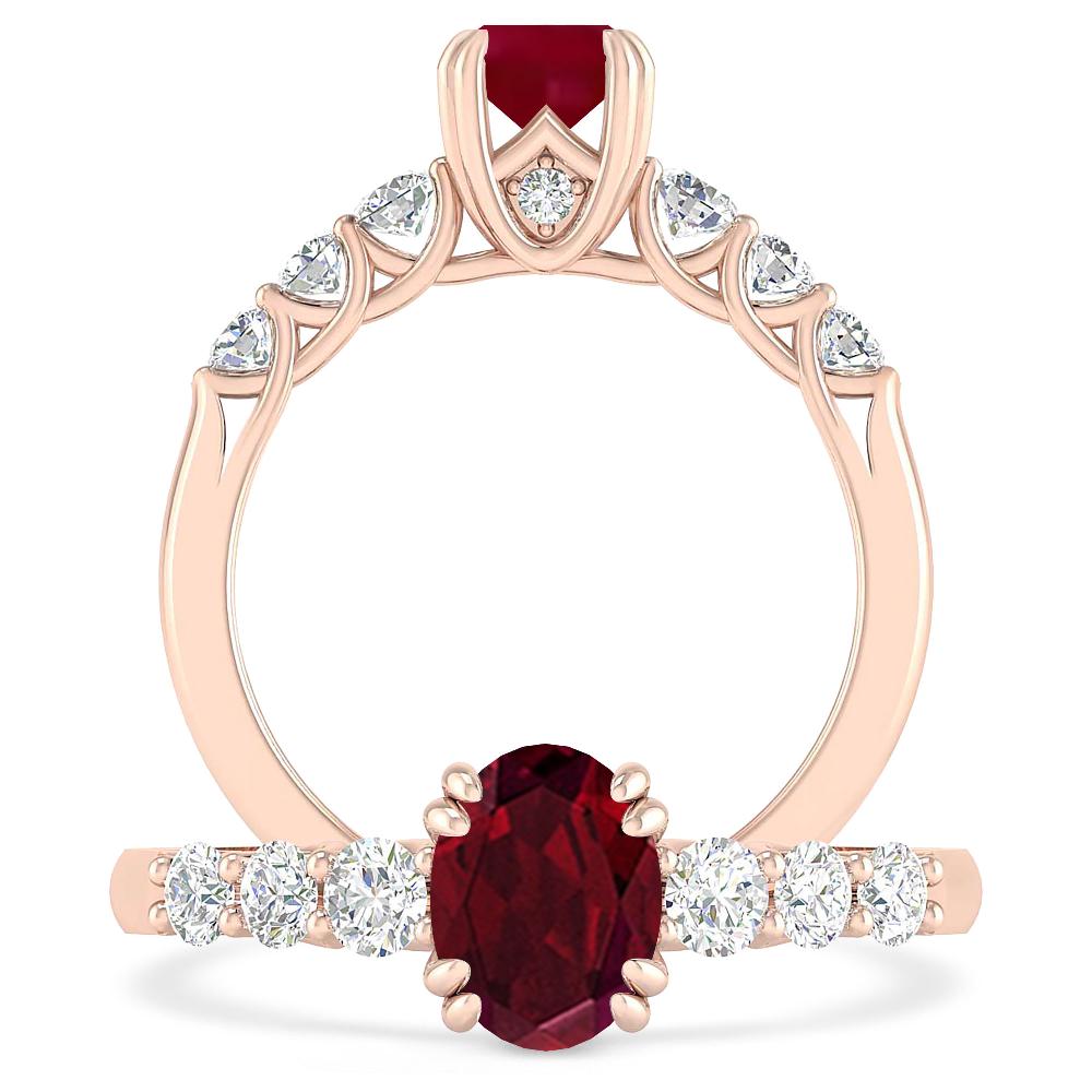 Rose Gold - Garnet