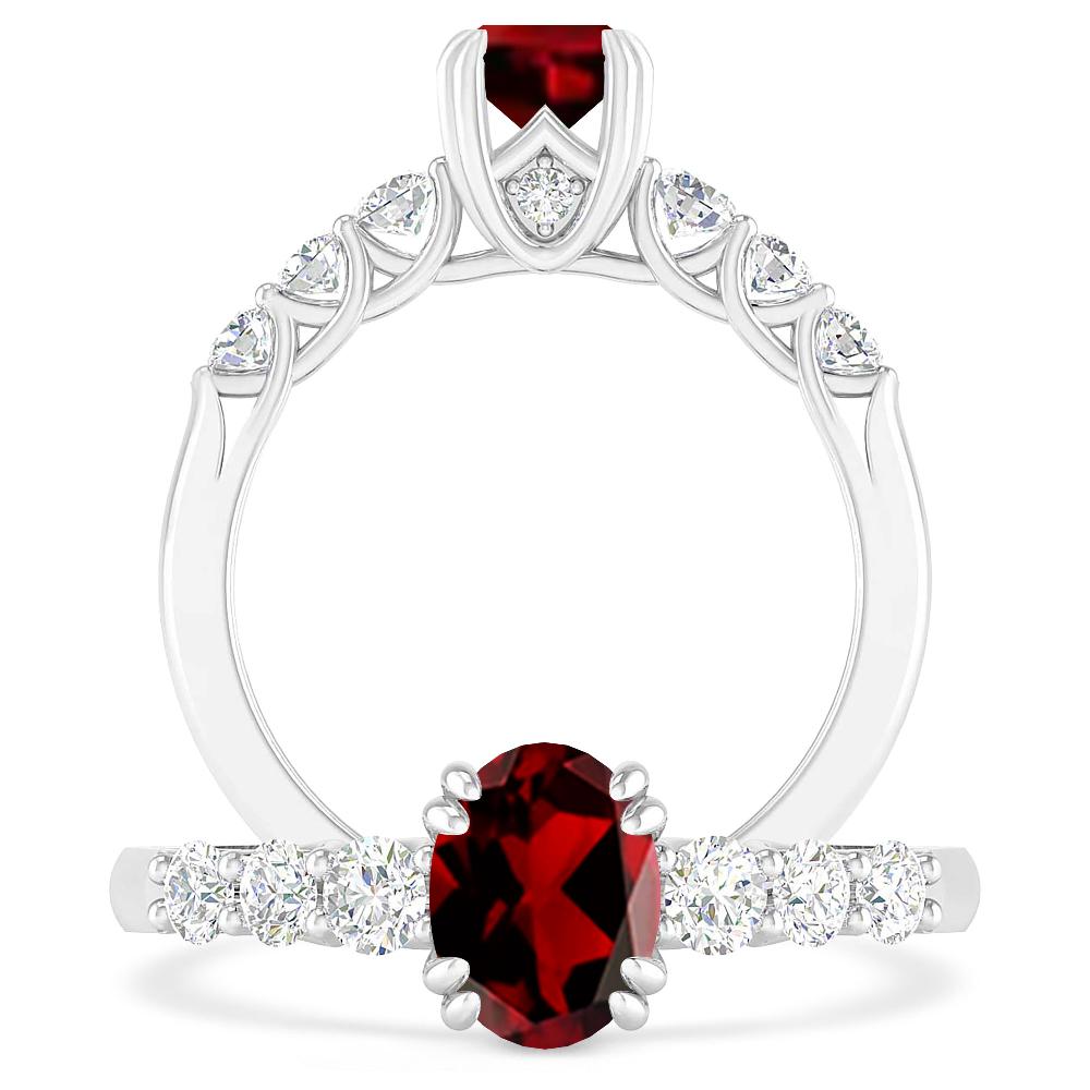 White Gold - Garnet