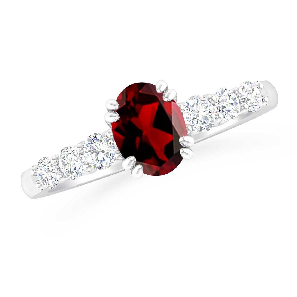 White Gold - Garnet