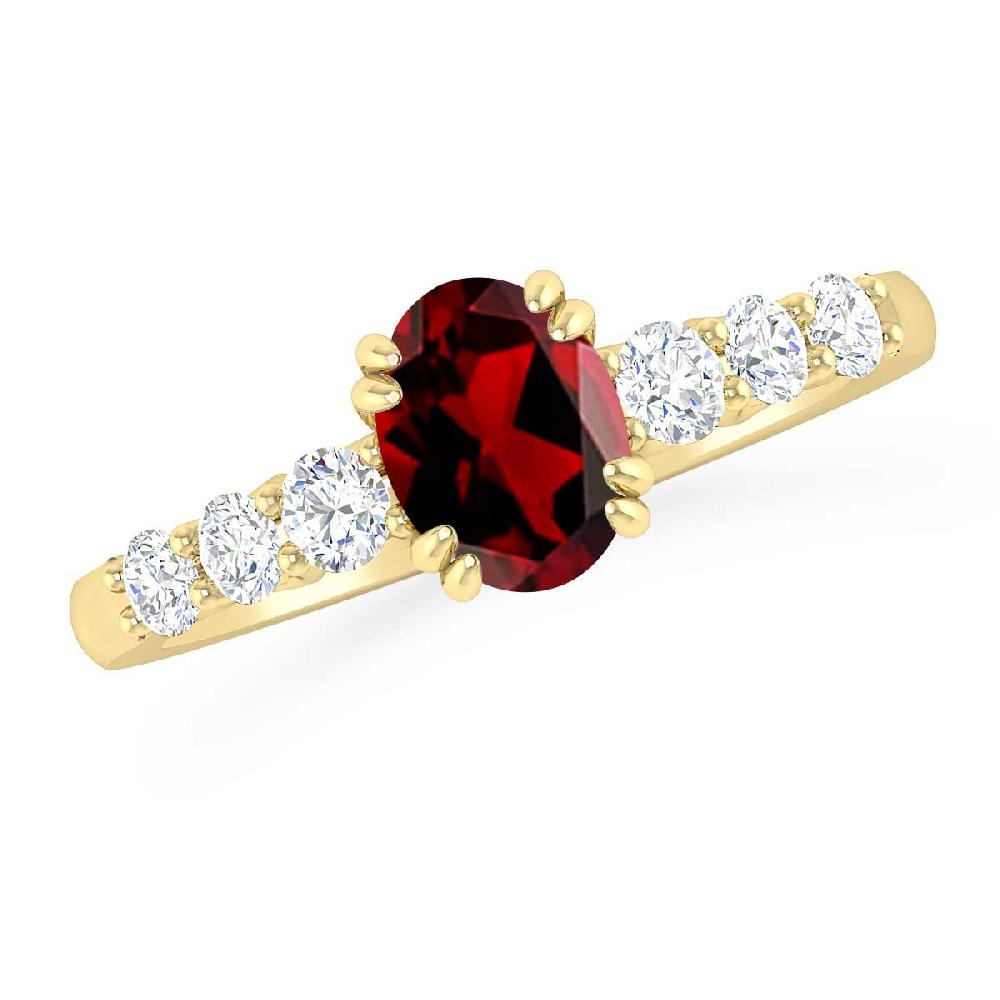 Yellow Gold - Garnet