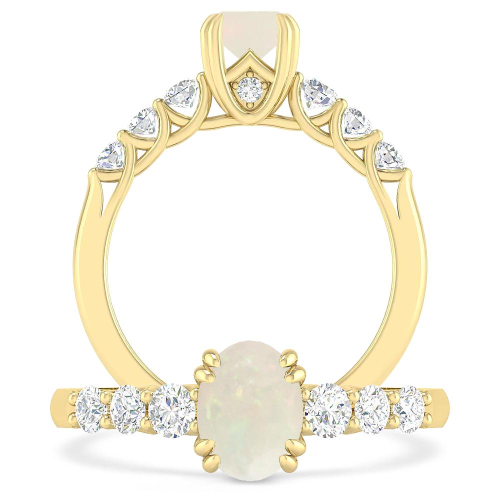 Yellow Gold - Opal