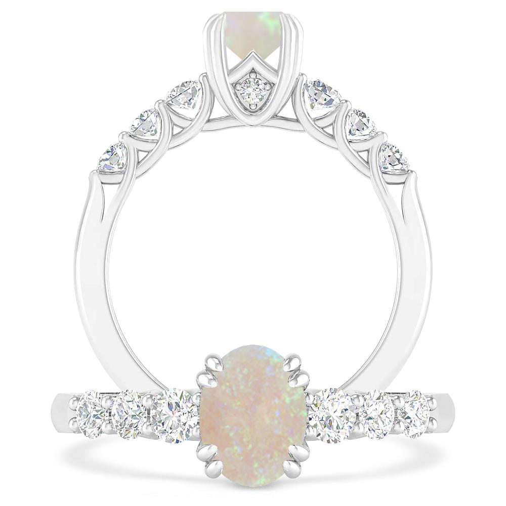 White Gold - Opal