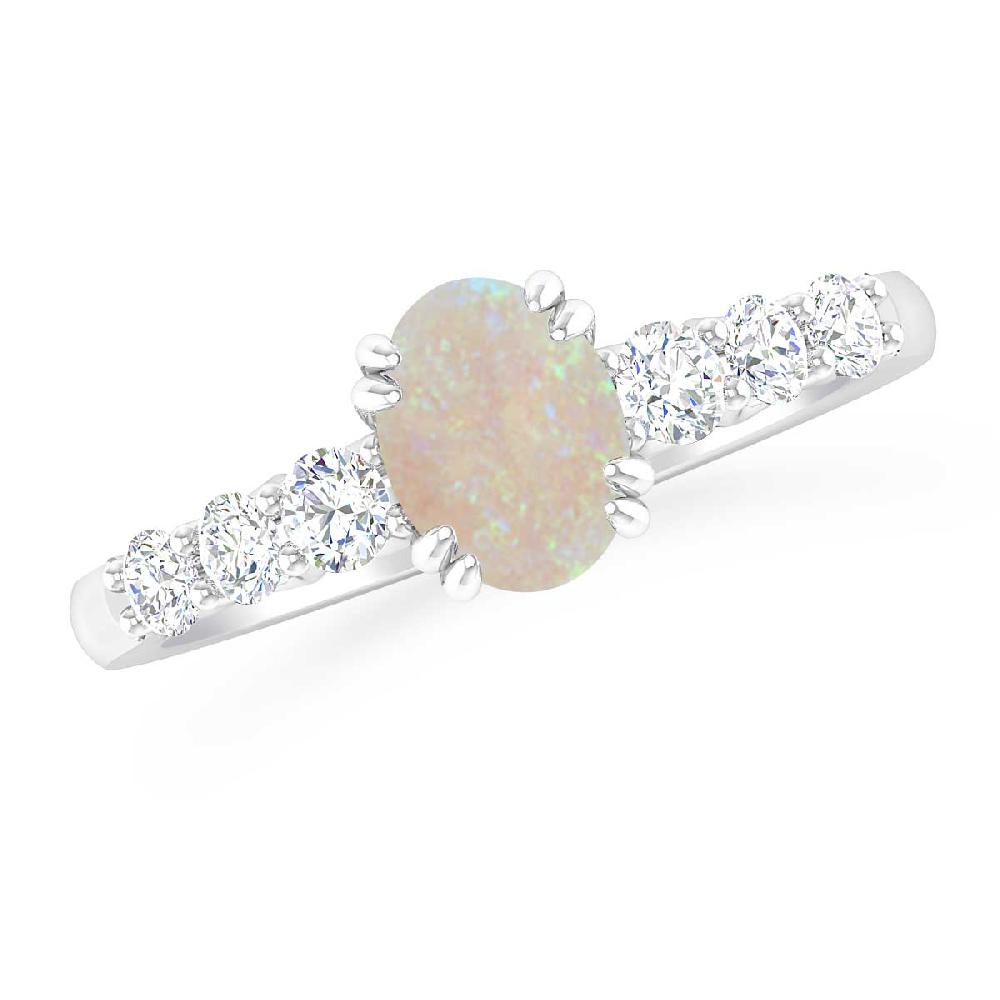 White Gold - Opal