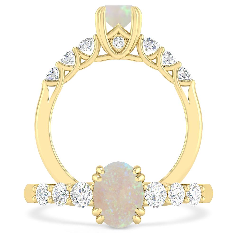 Yellow Gold - Opal