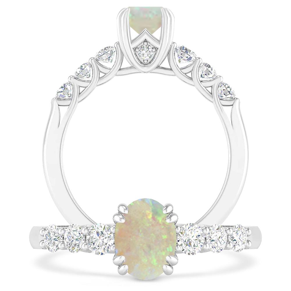 White Gold - Opal