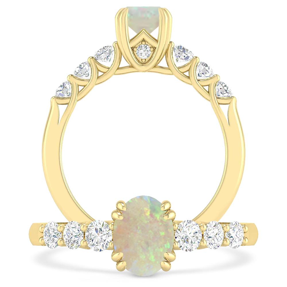 Yellow Gold - Opal