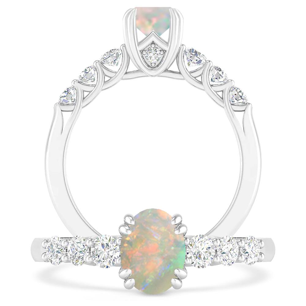 White Gold - Opal