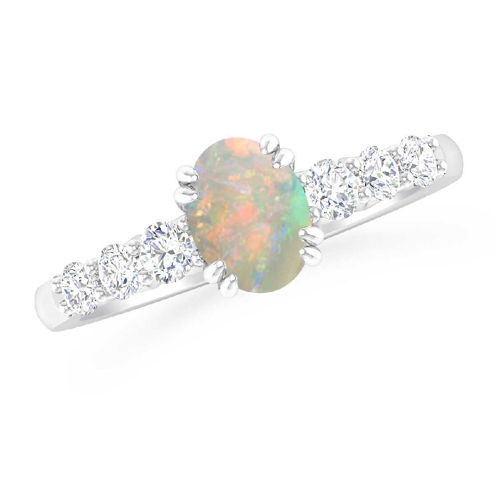 White Gold - Opal