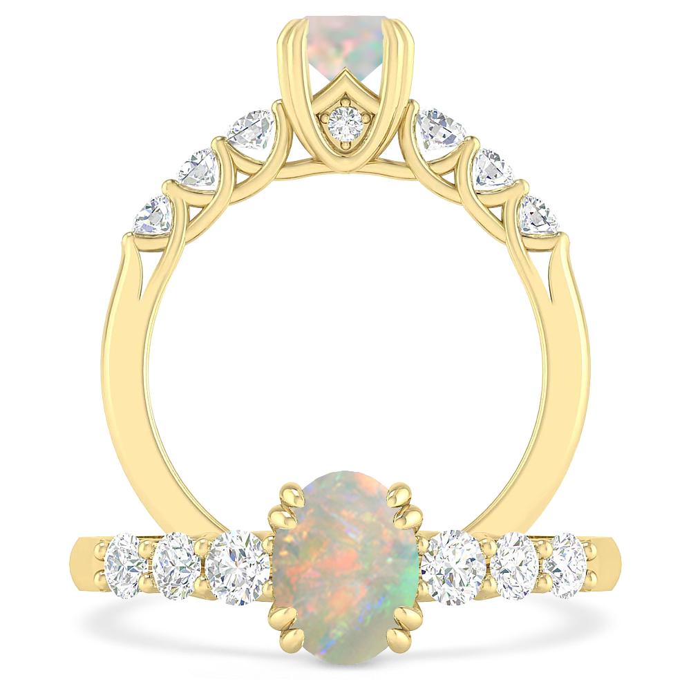 Yellow Gold - Opal