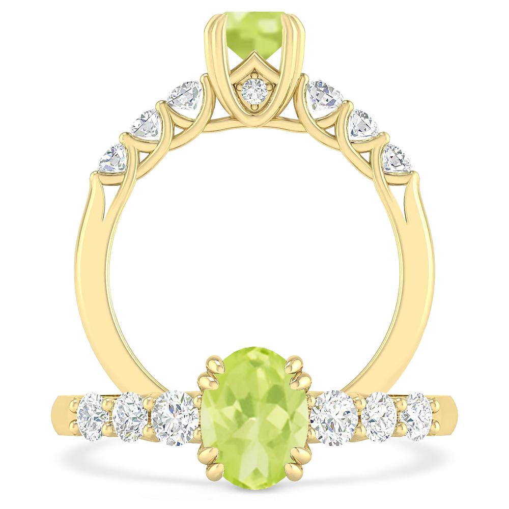 Yellow Gold - Peridot