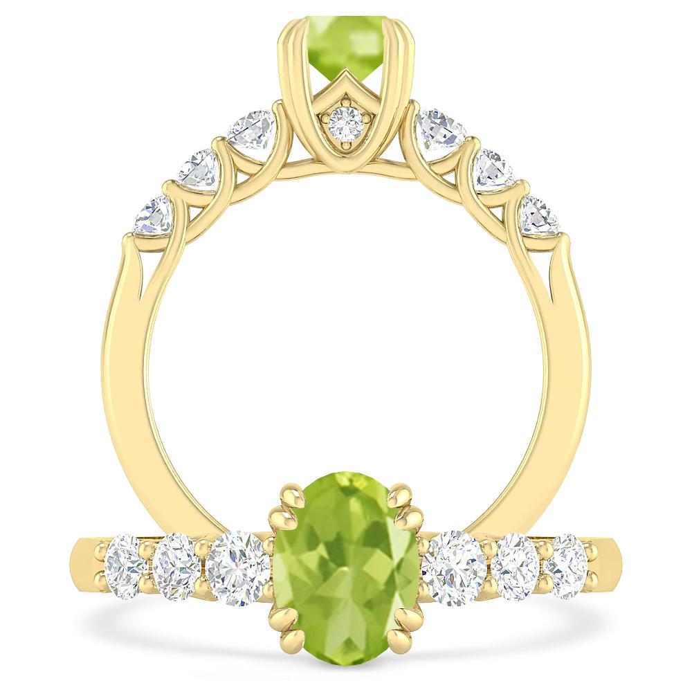 Yellow Gold - Peridot