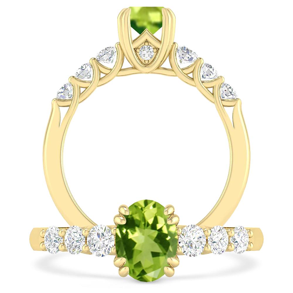 Yellow Gold - Peridot