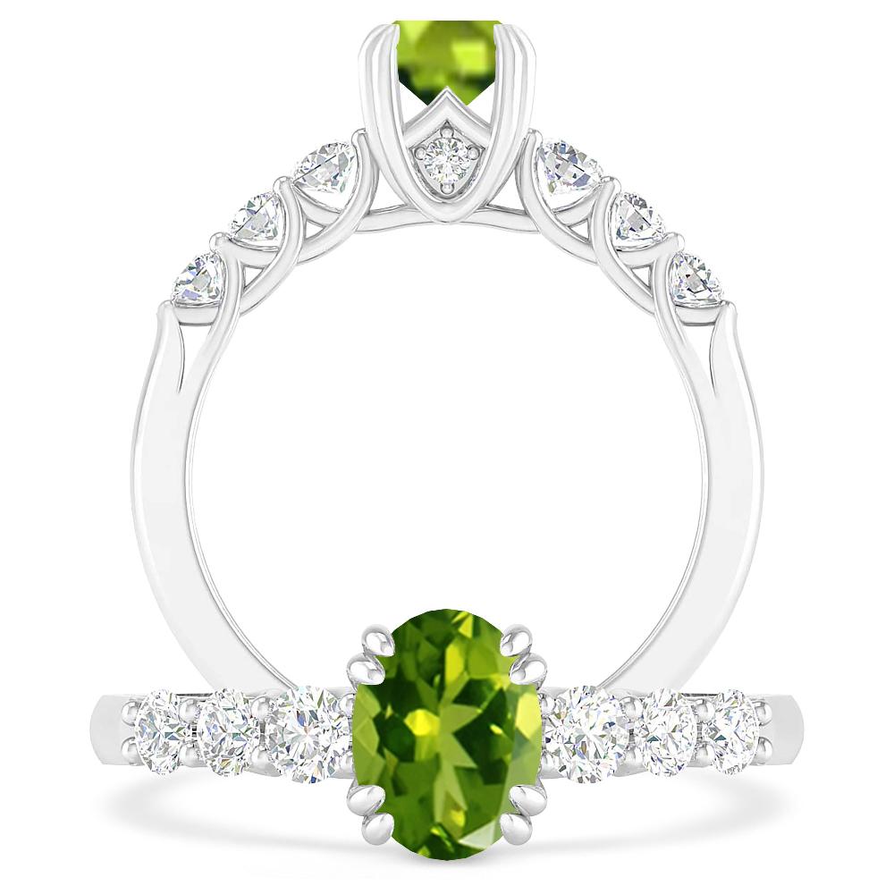 White Gold - Peridot