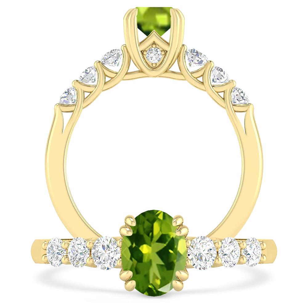 Yellow Gold - Peridot