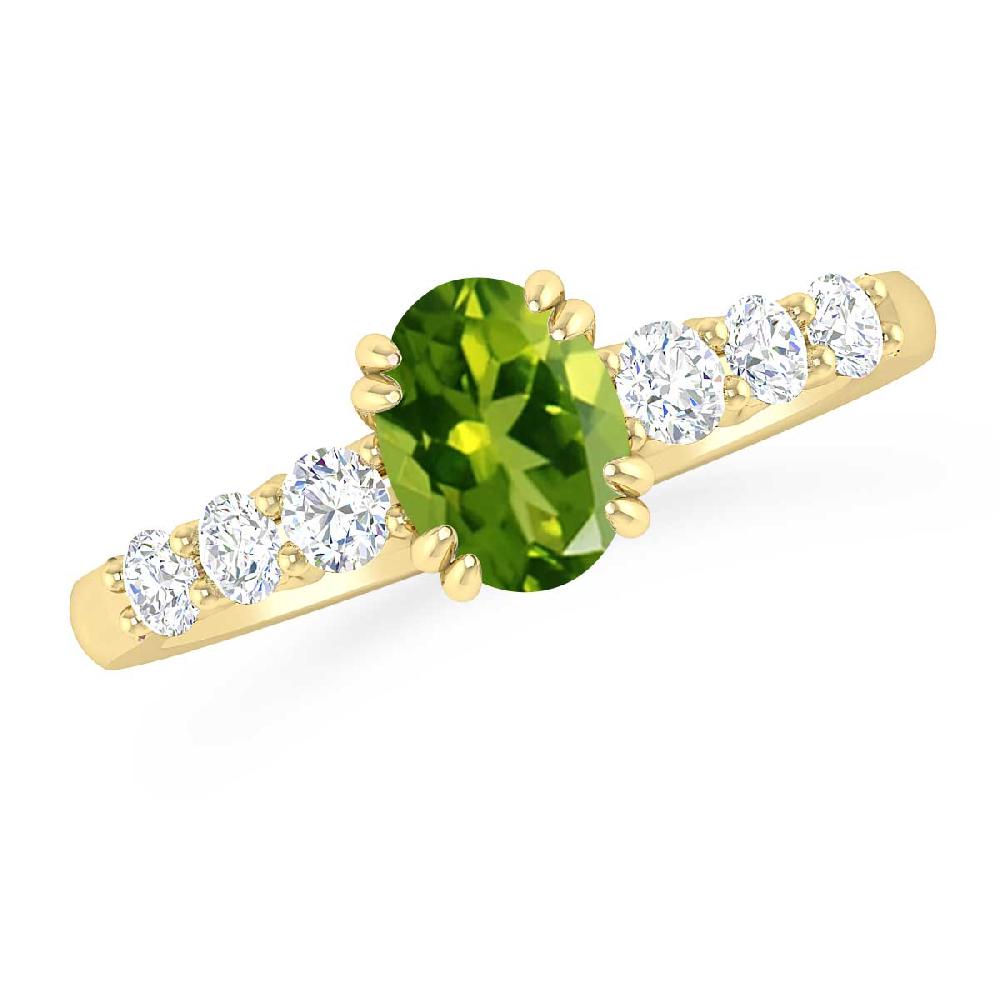 Yellow Gold - Peridot