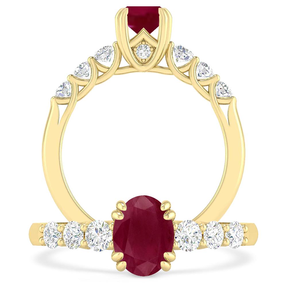 Yellow Gold - Ruby