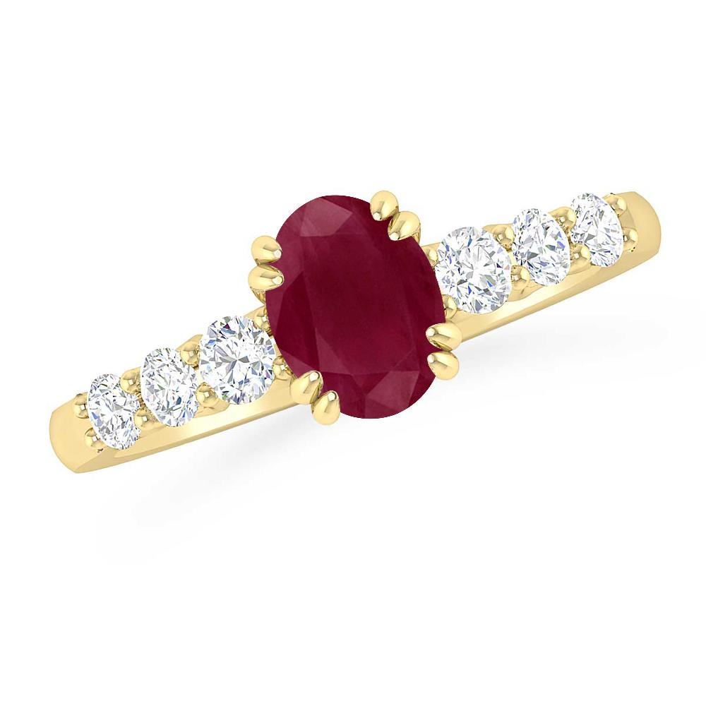 Yellow Gold - Ruby