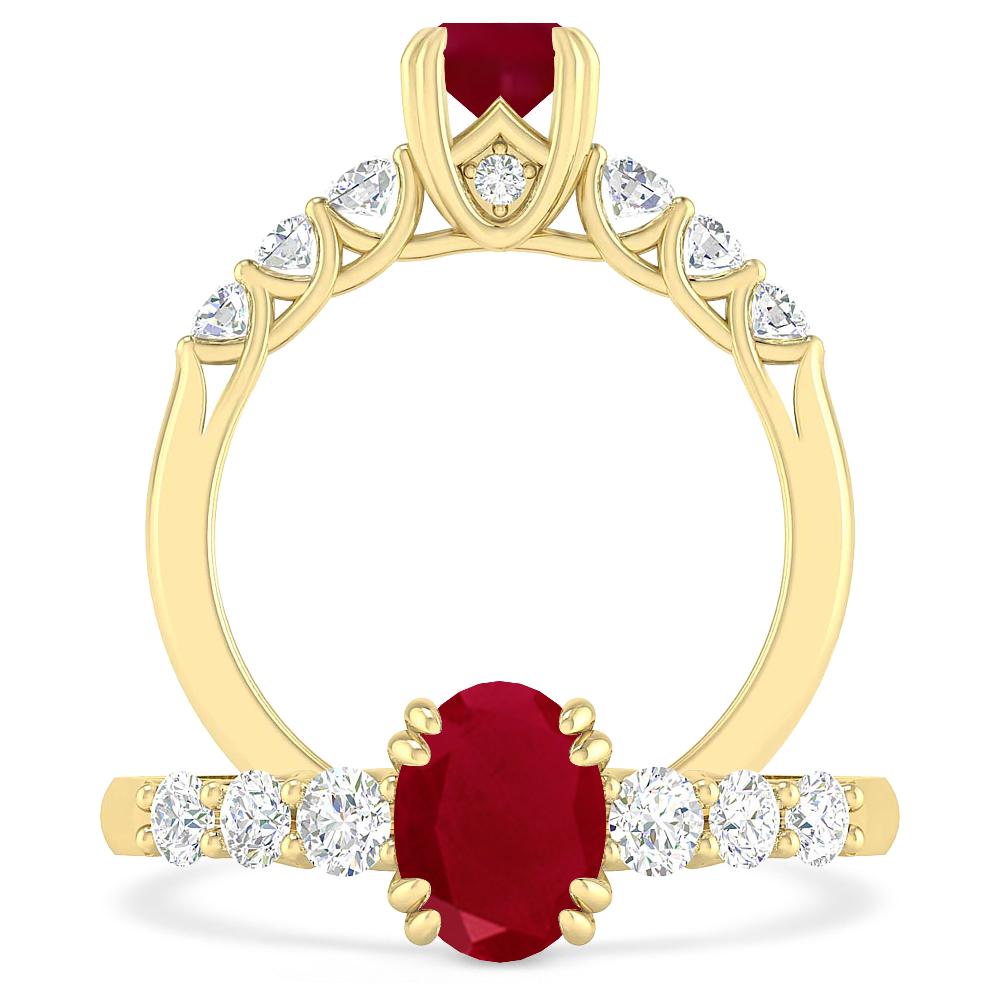 Yellow Gold - Ruby