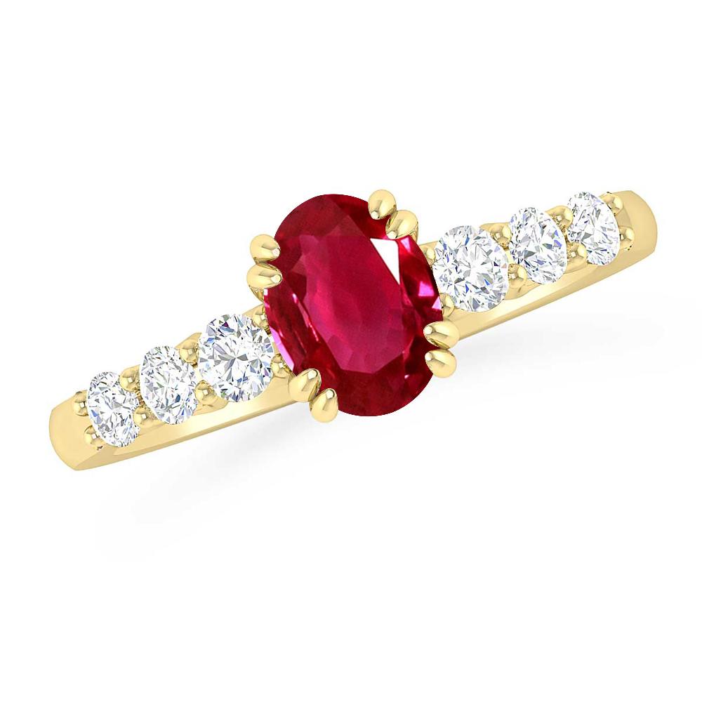 Yellow Gold - Ruby