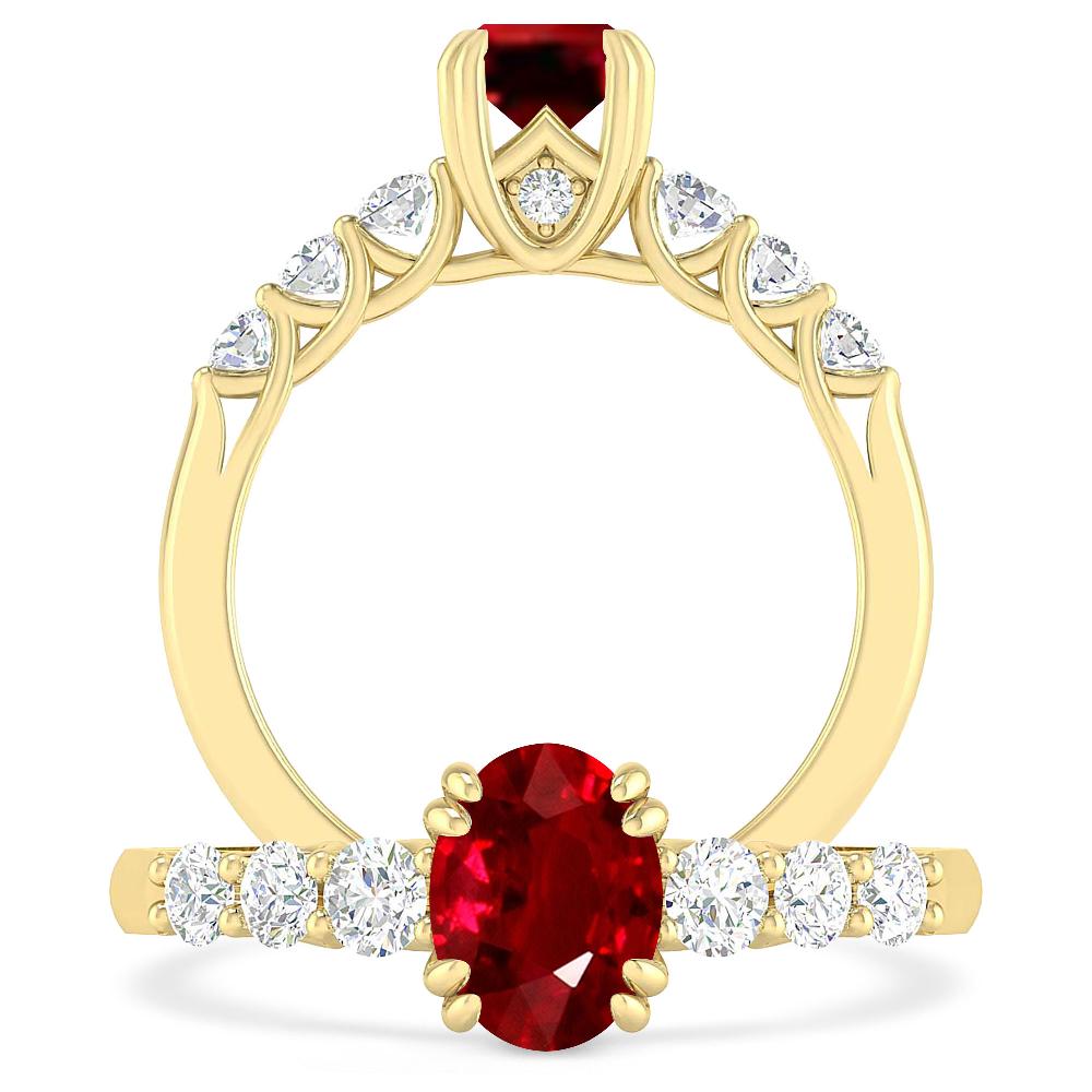 Yellow Gold - Ruby