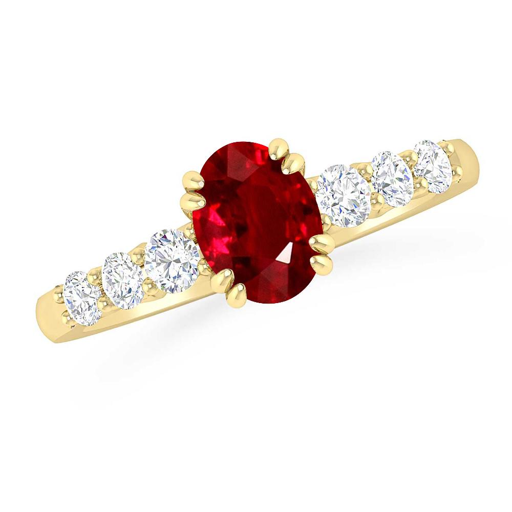 Yellow Gold - Ruby