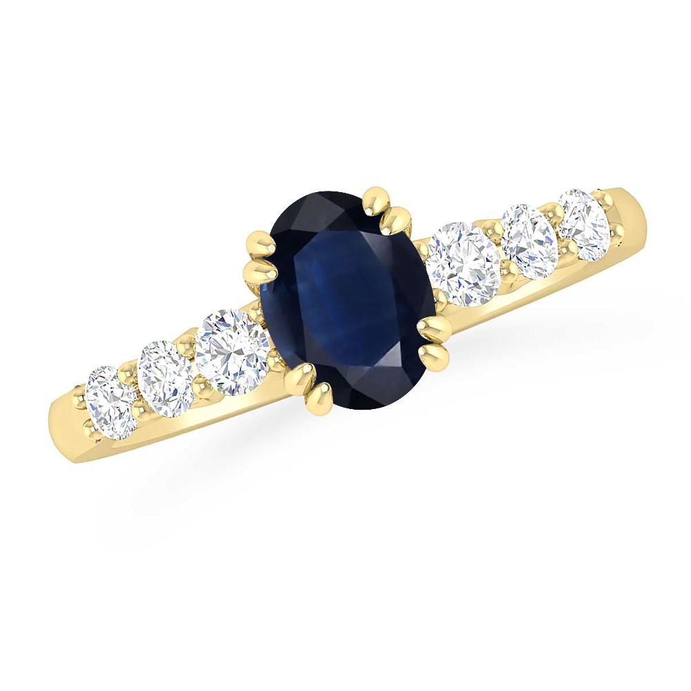 Yellow Gold - Sapphire