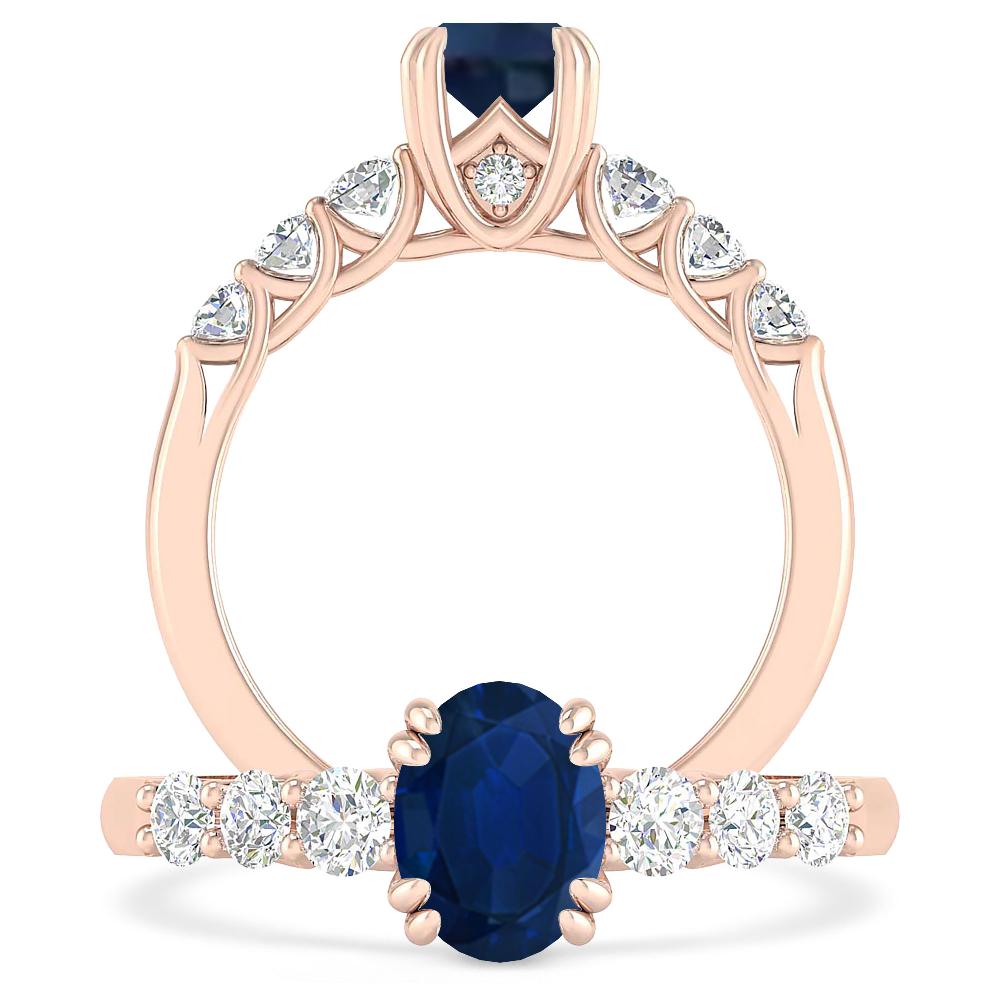 Rose Gold - Sapphire