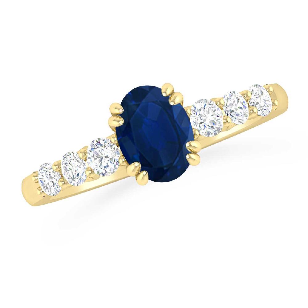 Yellow Gold - Sapphire