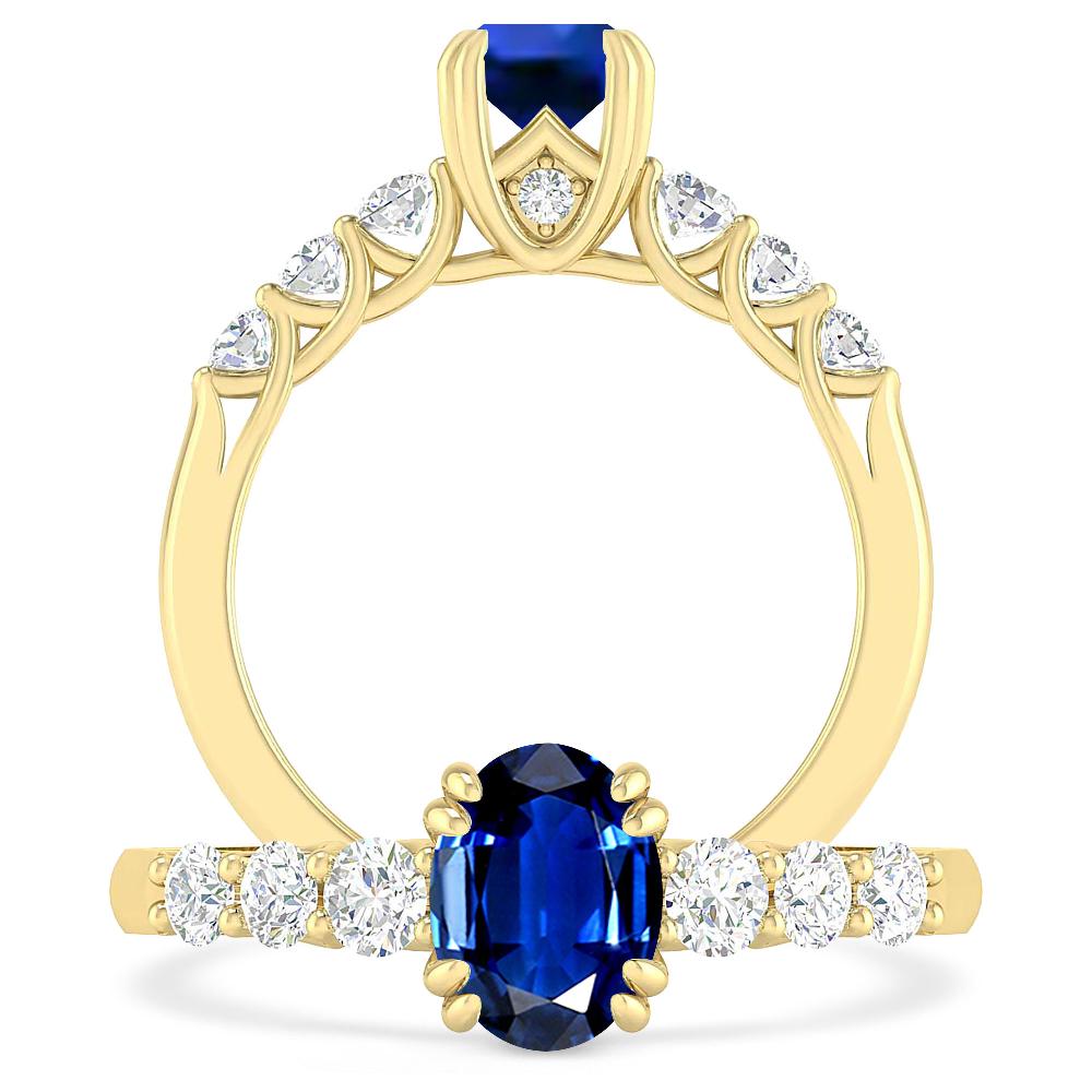 Yellow Gold - Sapphire