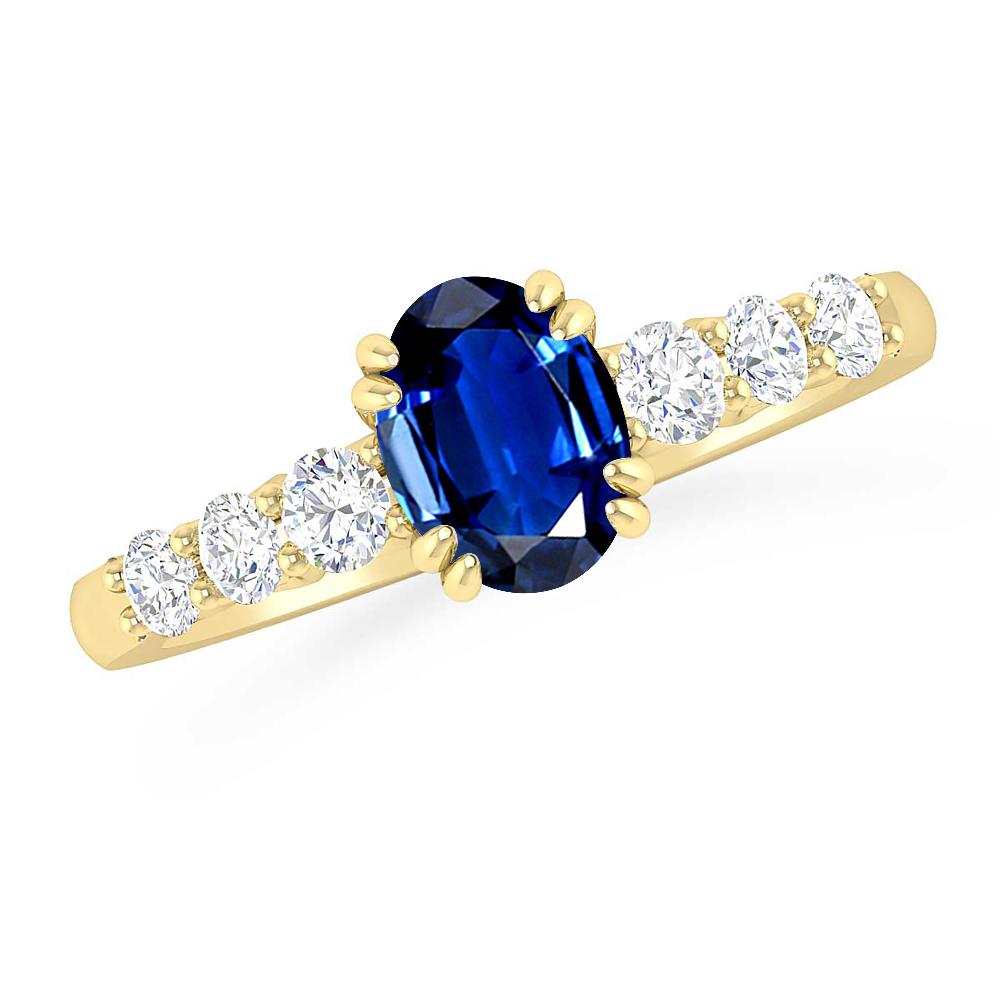 Yellow Gold - Sapphire