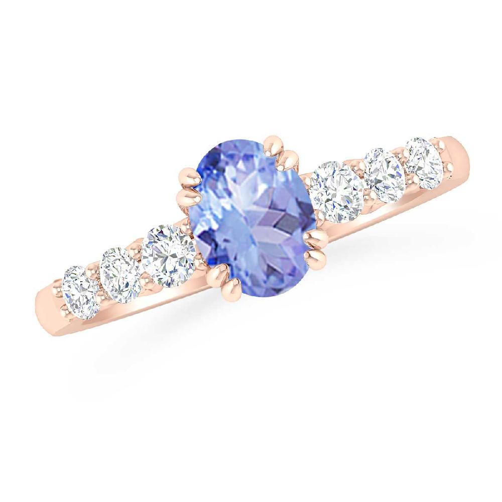 Rose Gold - Tanzanite