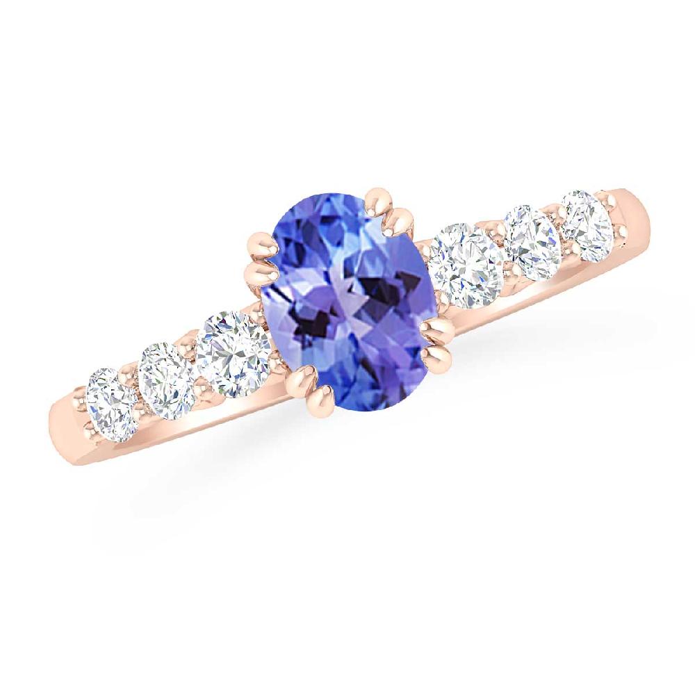 Rose Gold - Tanzanite