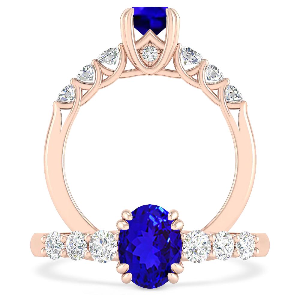 Rose Gold - Tanzanite