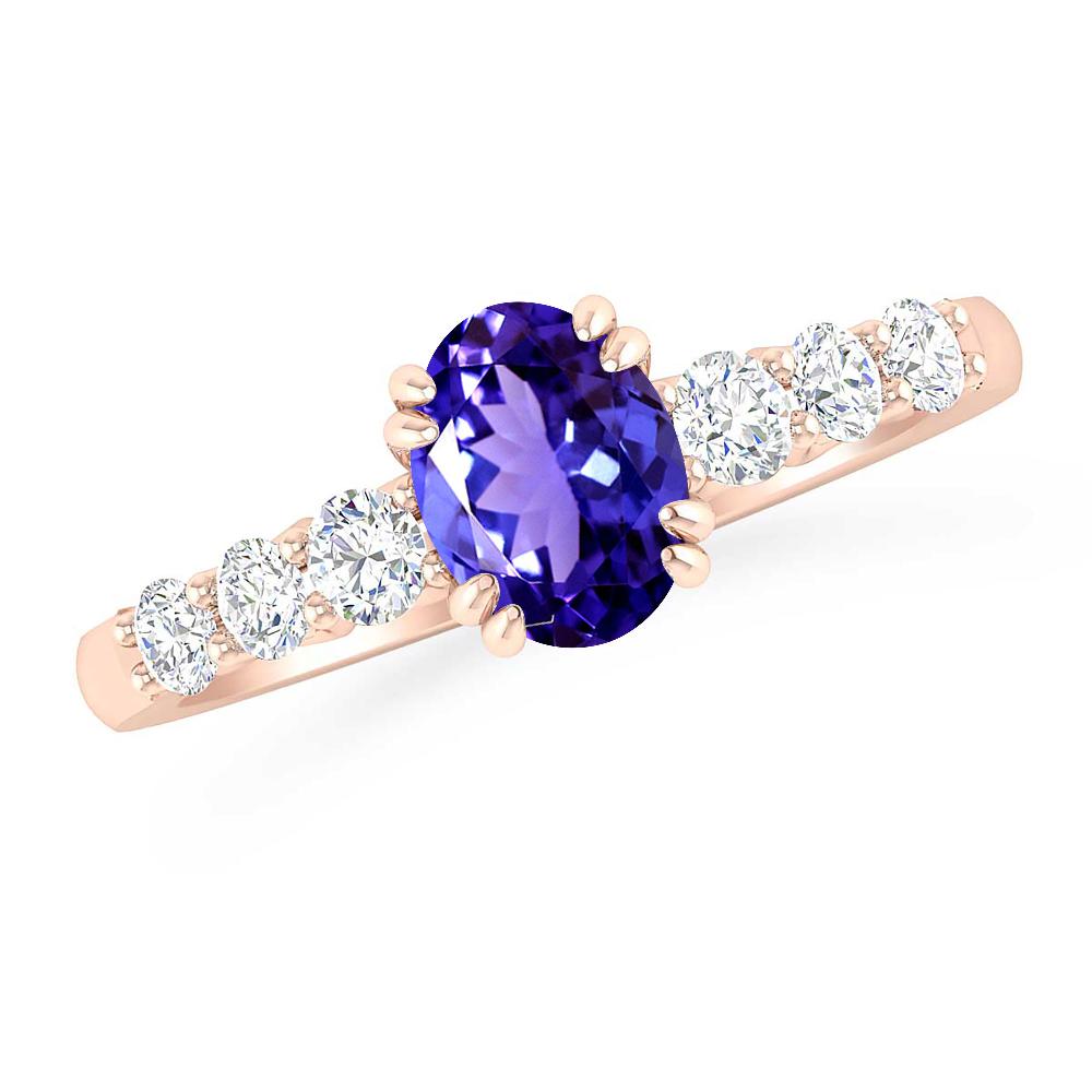 Rose Gold - Tanzanite