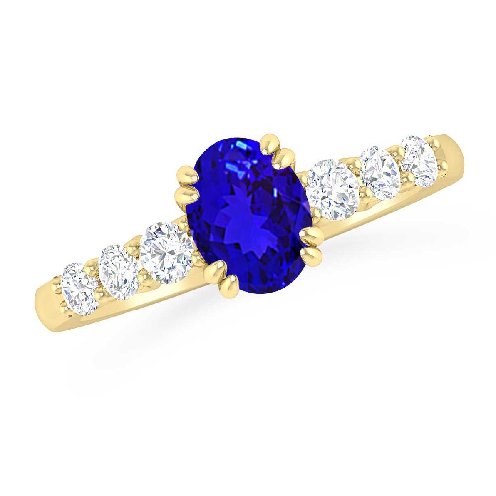 Yellow Gold - Tanzanite