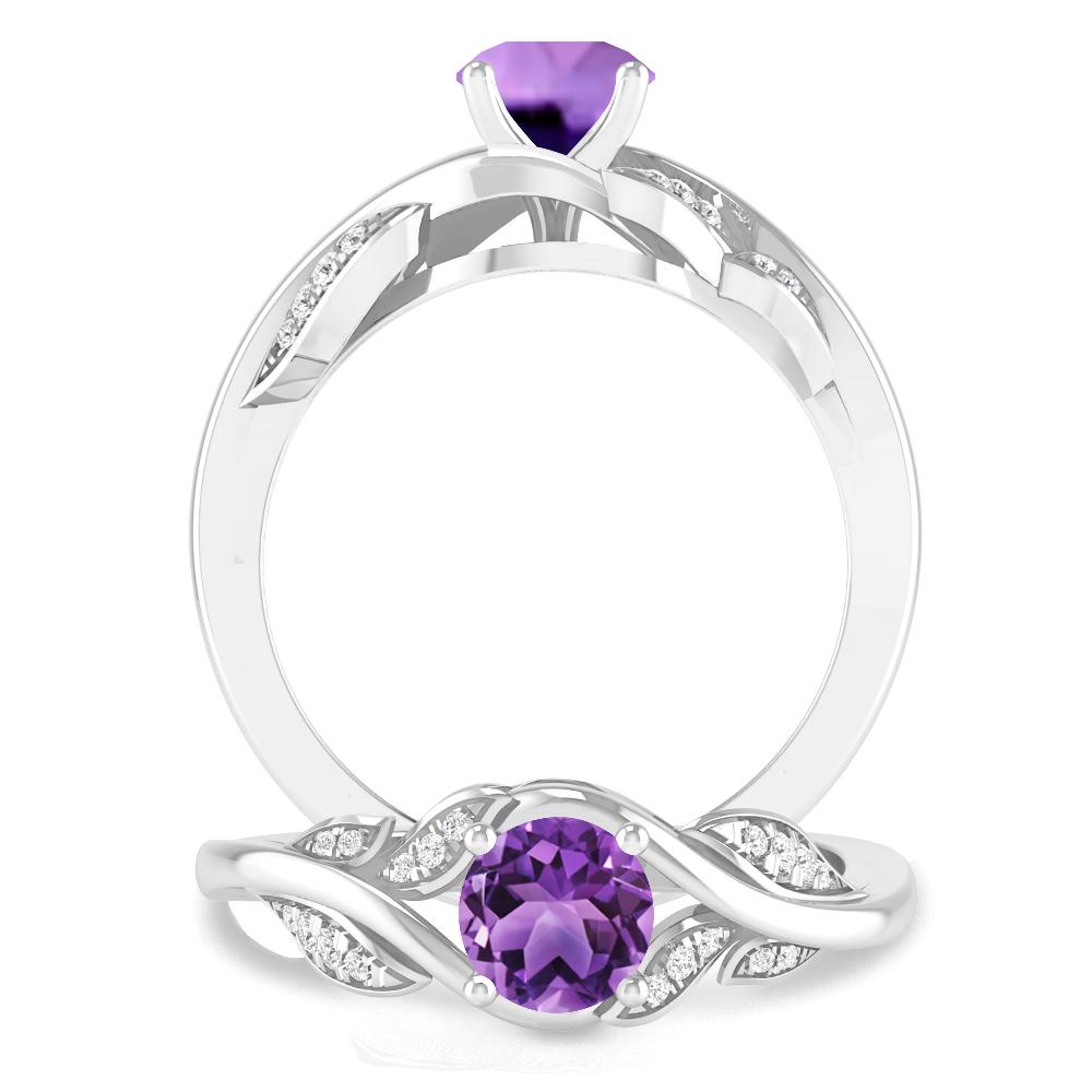 White Gold - Amethyst