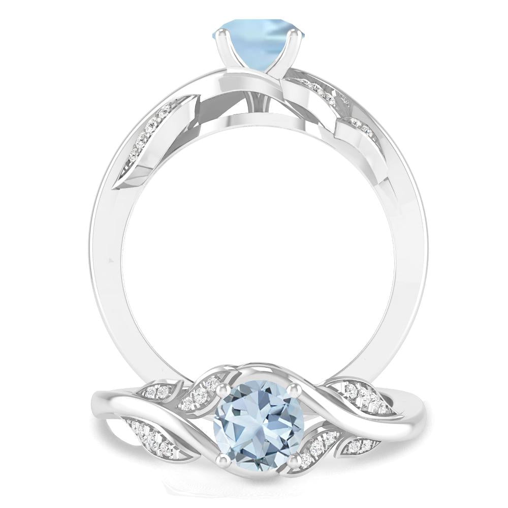 White Gold - Aquamarine