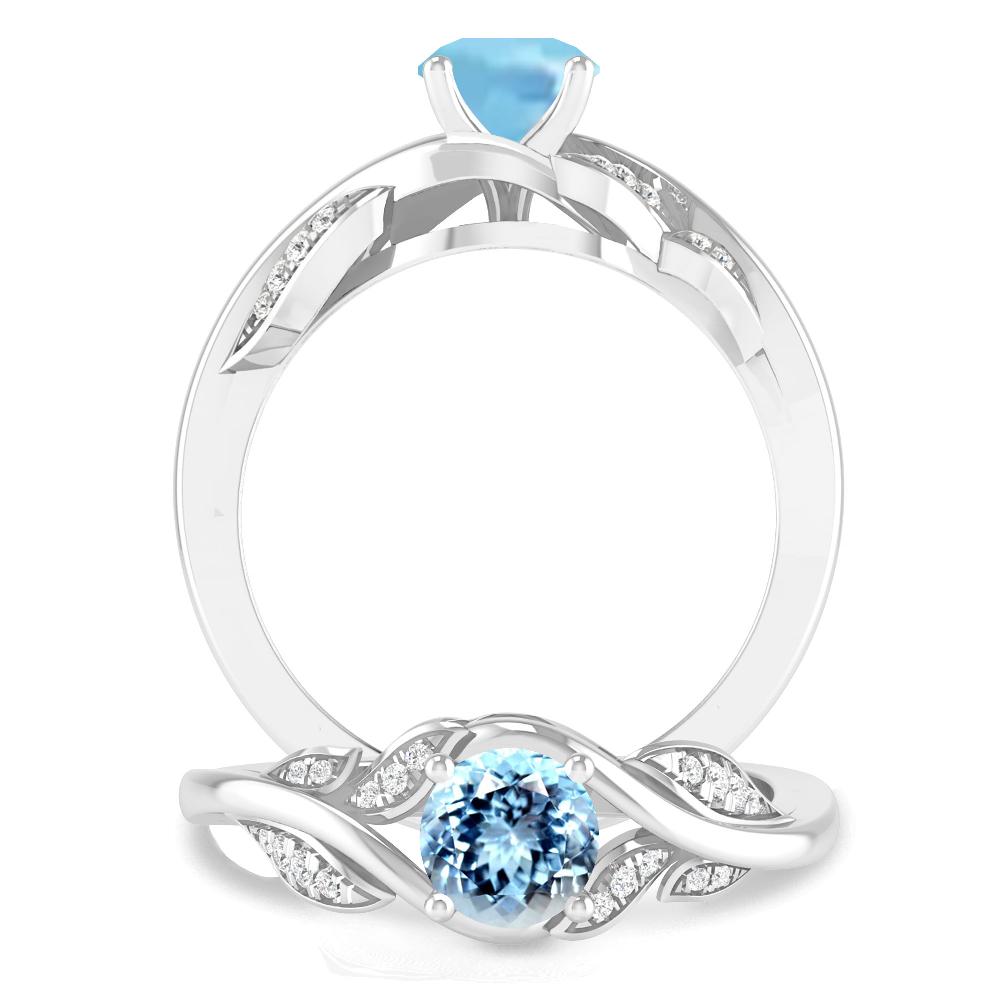 White Gold - Aquamarine