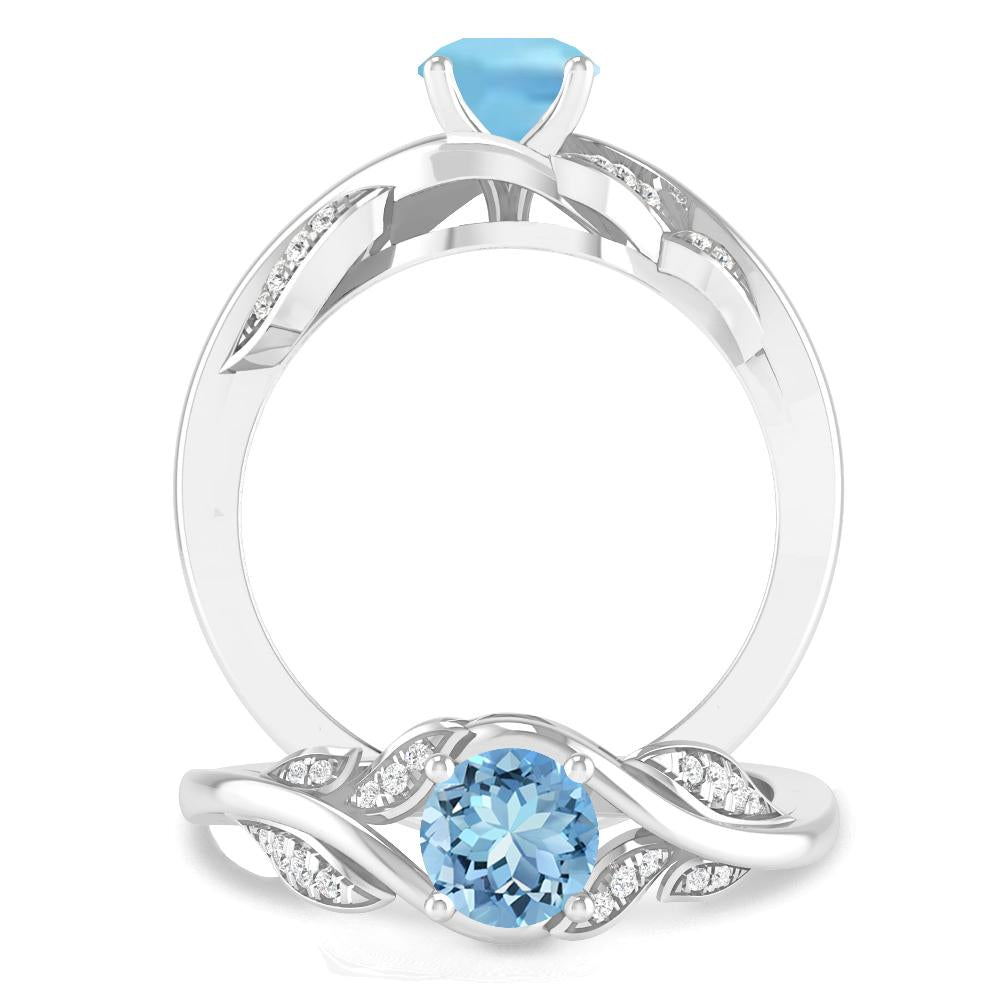 White Gold - Aquamarine