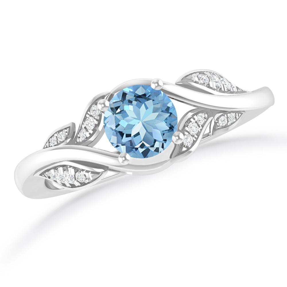 White Gold - Aquamarine