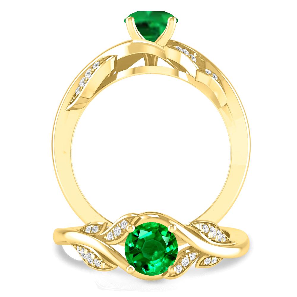 Yellow Gold - Emerald