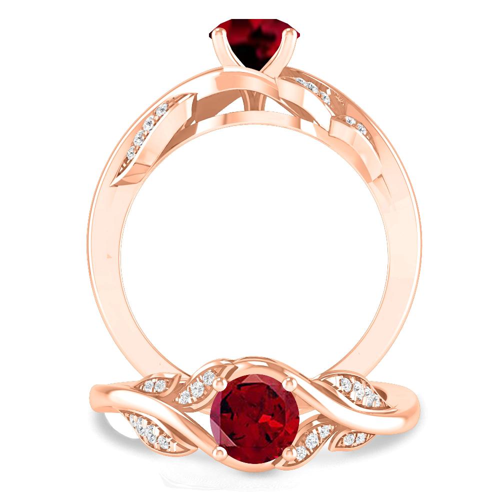 Rose Gold - Garnet