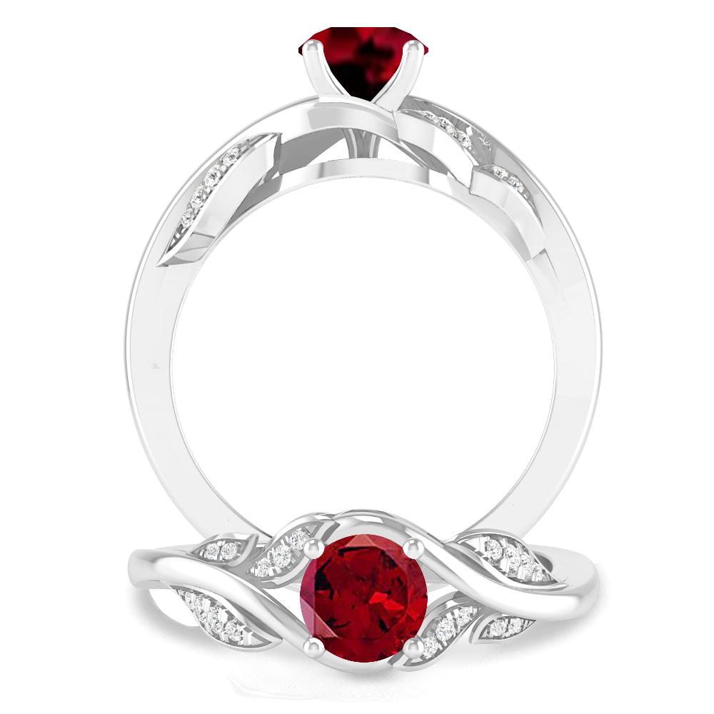 White Gold - Garnet