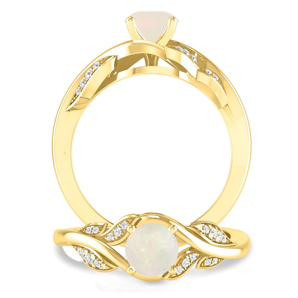 Yellow Gold - Opal