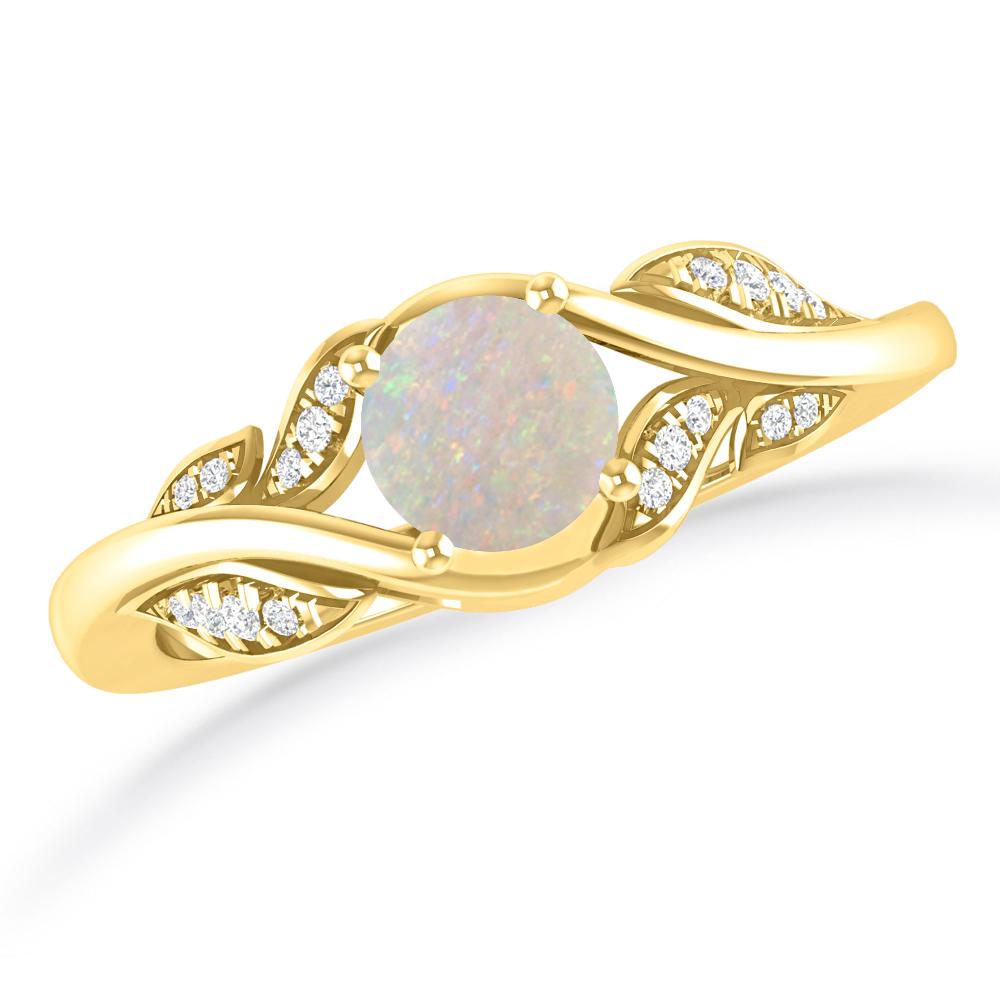 Yellow Gold - Opal